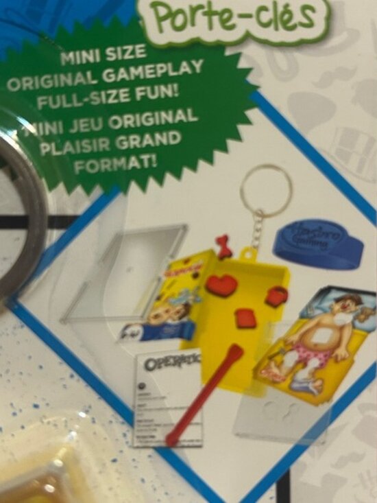 Hasbro Operation Keychain Game Blue And Yellow - Picture 2 of 4